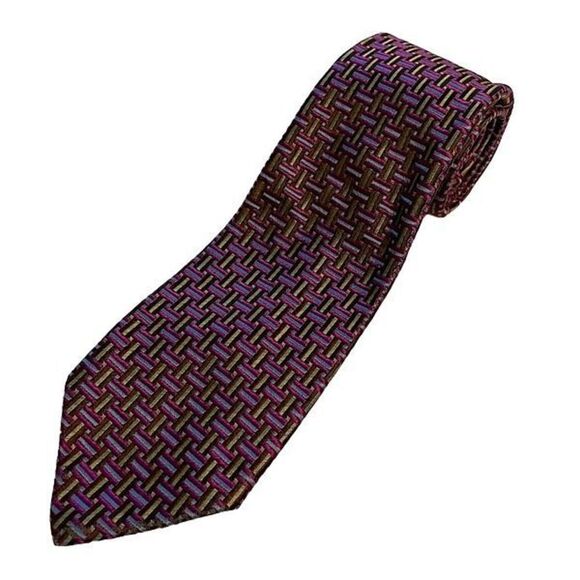 Dior EUC Authentic 100% Silk Woven Pattern Tie - Picture 1 of 6